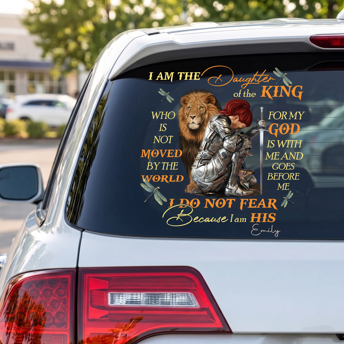 Personalized Woman Warrior Of God I Am The Daughter Of The King Do Not Fear Because I Am His Sticker Decal