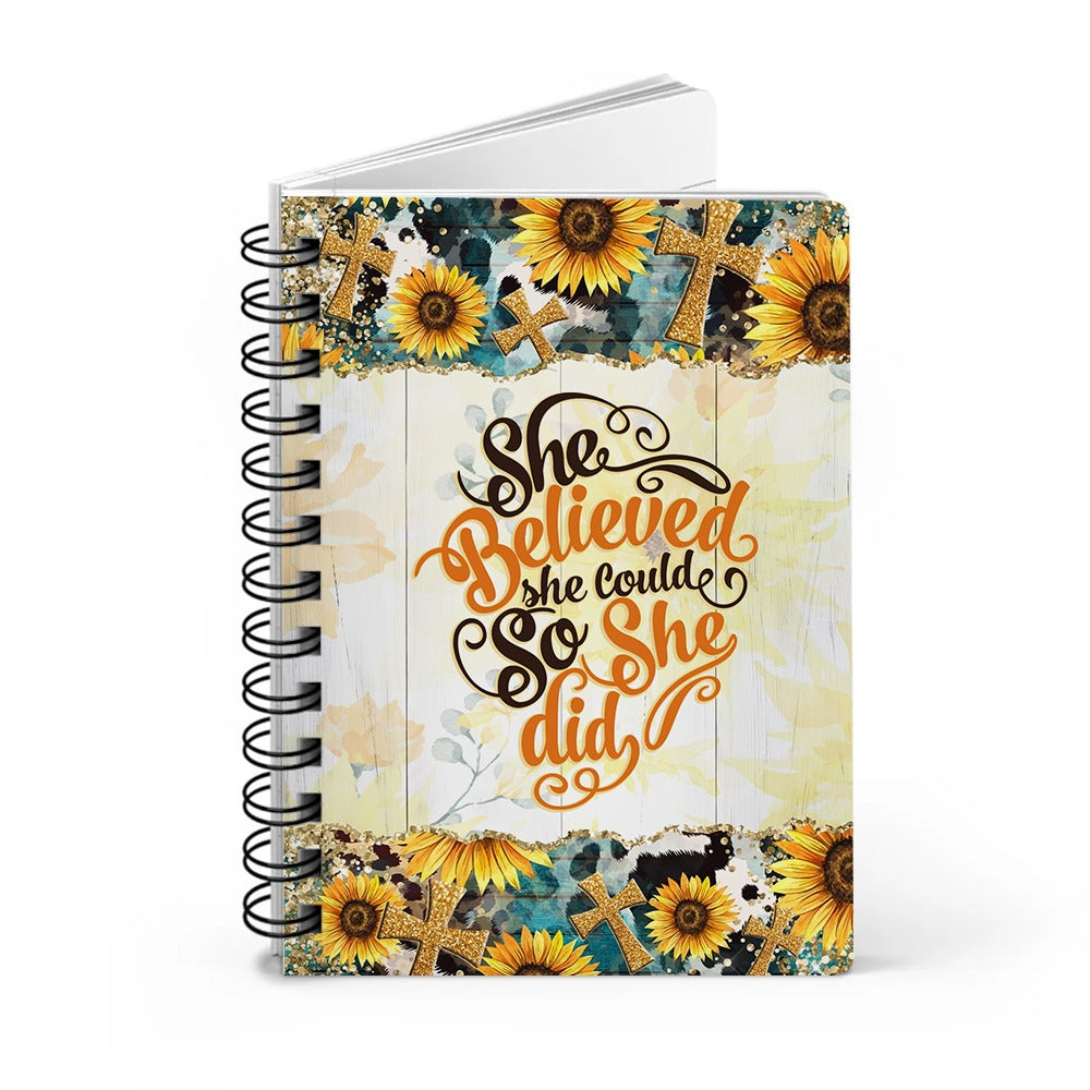 Personalized Woman Warrior Of  God She Believed She Could So She Did Spiral Journal