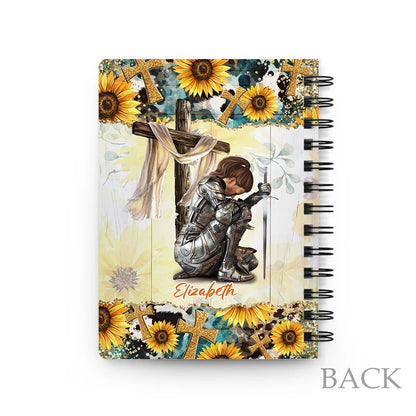 Personalized Woman Warrior Of  God She Believed She Could So She Did Spiral Journal