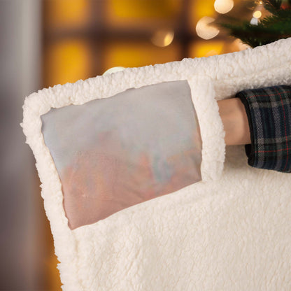 Personalized Woman Warrior of God I Am The Daughter Of A King Hooded Blanket