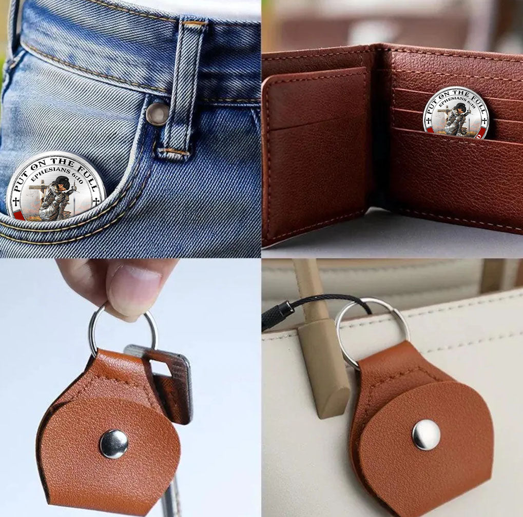 Personalized Woman Warrior of God Put On the Full Armor of God Ephesians 6:10 Pocket Hug