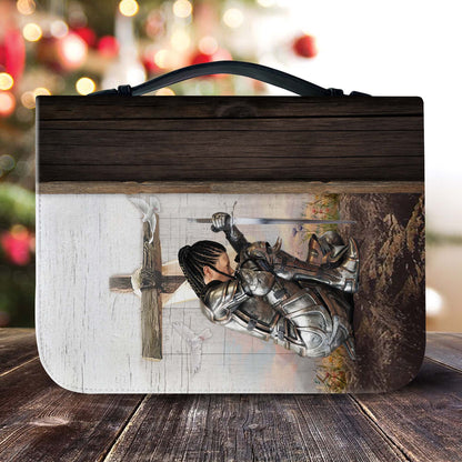 Personalized Woman Warrior of God Trust in the Lord with All Your Heart Proverbs 3:5-6 Leather Bible Cover