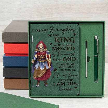 Personalized Wonder Woman Warrior I Am The Daughter Of The King Notebook Set