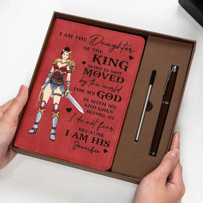 Personalized Wonder Woman Warrior I Am The Daughter Of The King Notebook Set