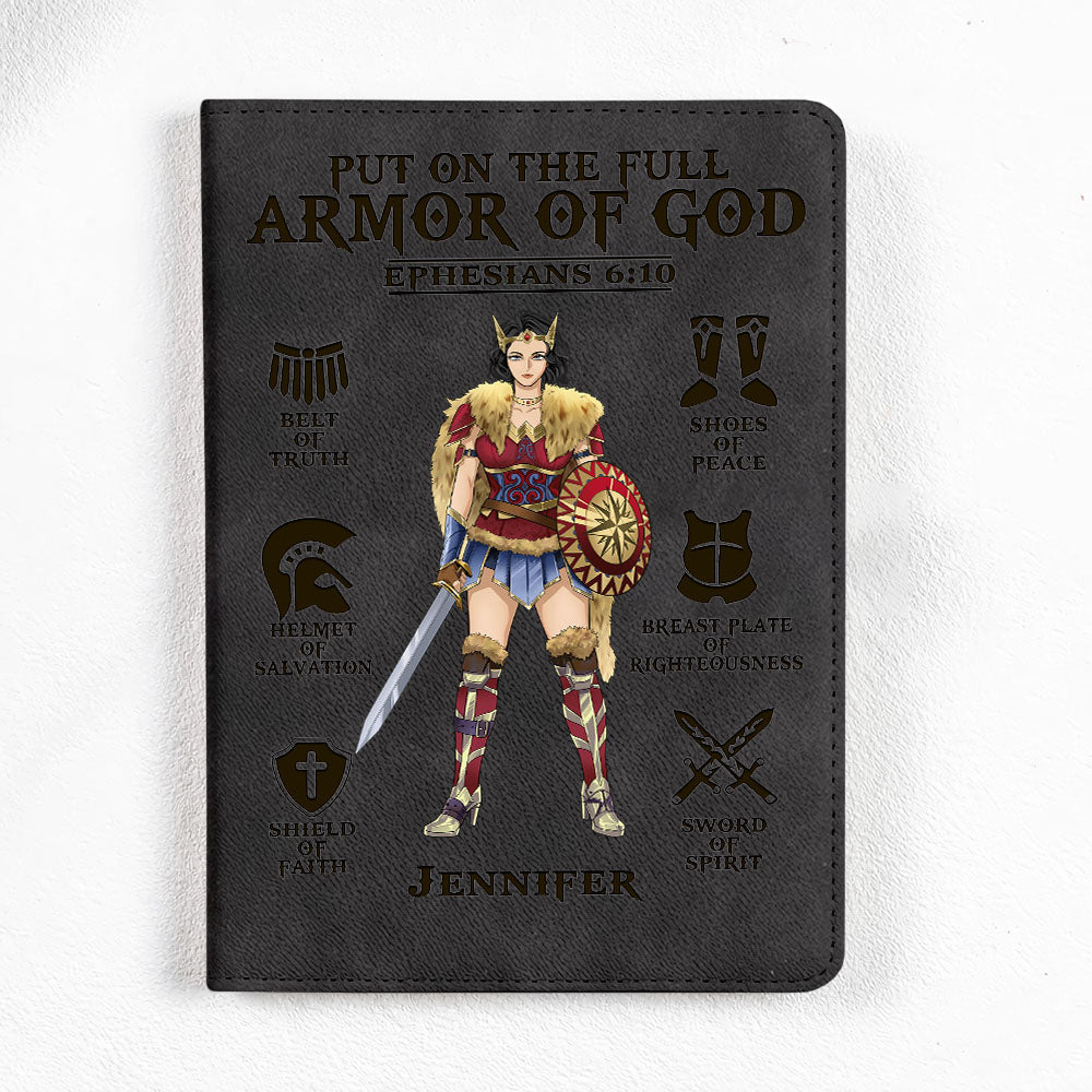Personalized Wonder Woman Warrior Put On The Full Armor of God Ephesians 6:10 Notebook Set
