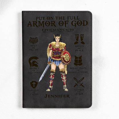 Personalized Wonder Woman Warrior Put On The Full Armor of God Ephesians 6:10 Notebook Set