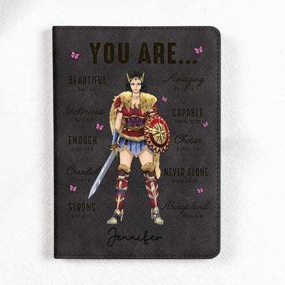Personalized Wonder Woman Warrior You Are Beautiful Amazing Victorious Capable Notebook Set