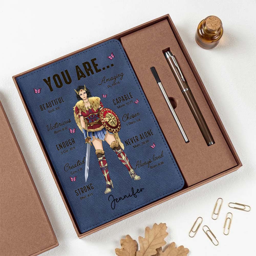 Personalized Wonder Woman Warrior You Are Beautiful Amazing Victorious Capable Notebook Set