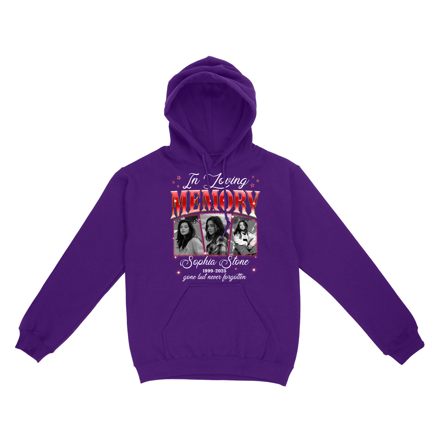 Personalized Photo Memorial In Loving Memory Sympathy Gift Loss Of Loved One Hoodie