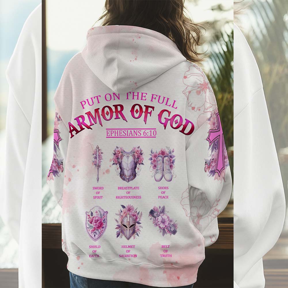 Put On The Full Armor Of God Ephesians 6:10 - Inspirational Christian 3D All Over Print T-Shirt and Hoodie