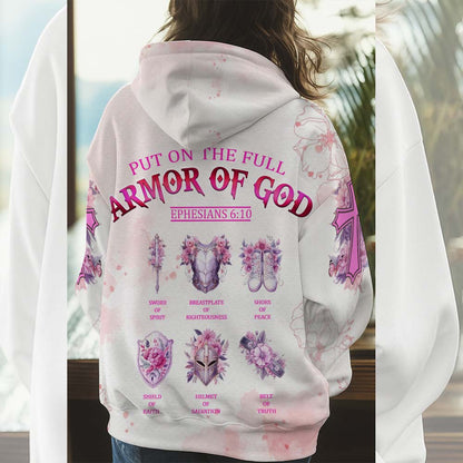 Put On The Full Armor Of God Ephesians 6:10 - Inspirational Christian 3D All Over Print T-Shirt and Hoodie