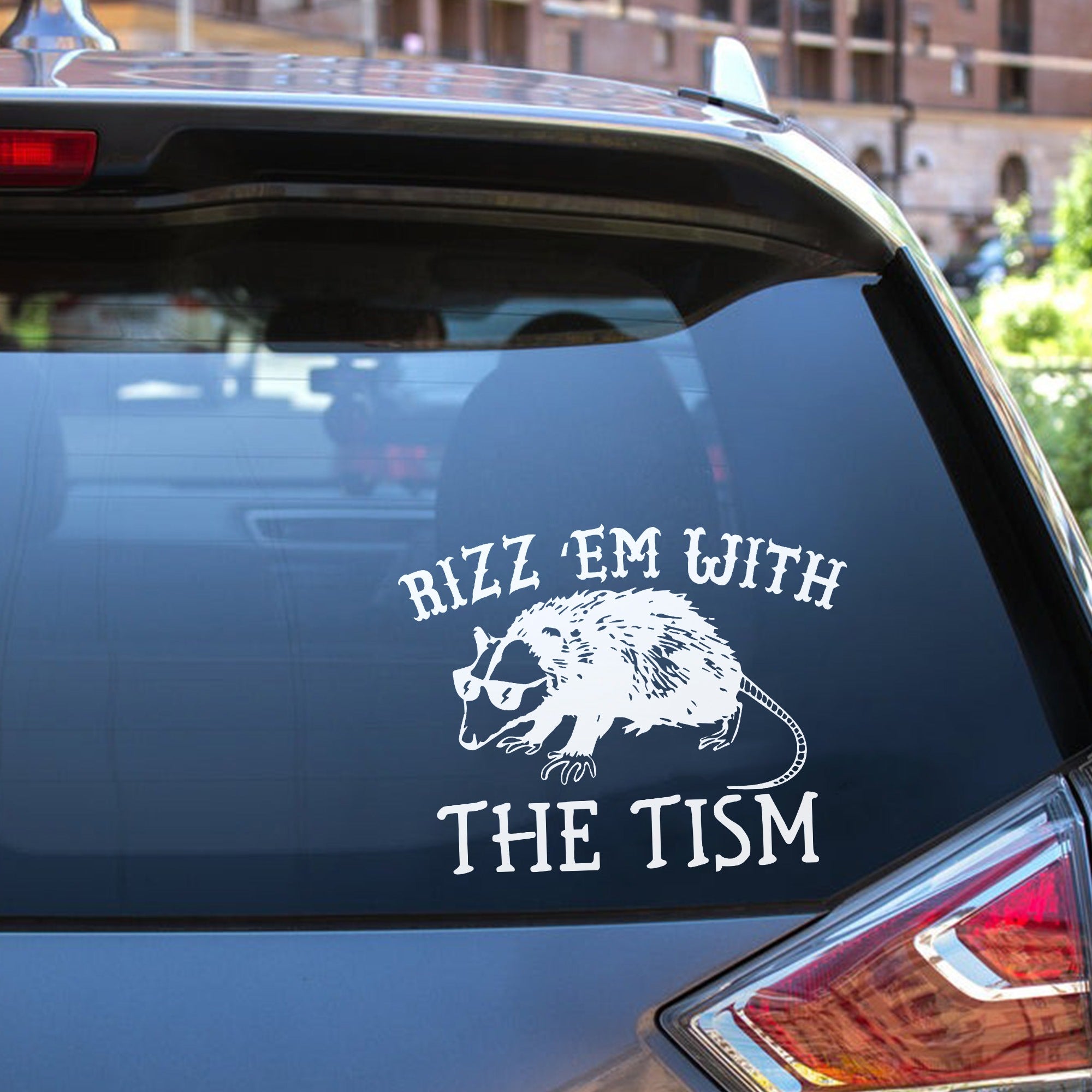 Rizz Em With The Tism Waterproof Weatherproof Vinyl Sticker Decal ...