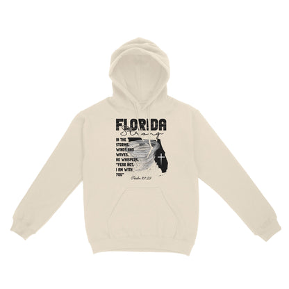 Florida Strong Hoodie, In The Storm's Winds And Waves He Whispers Fear Not Psalm 107:29 Hoodie