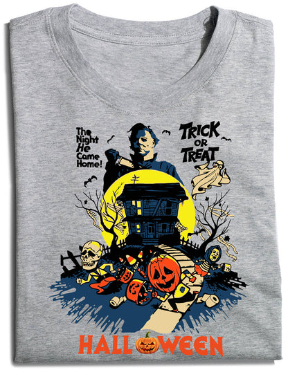 Spooky Night Trick Or Treat Haunted House Halloween T-Shirt