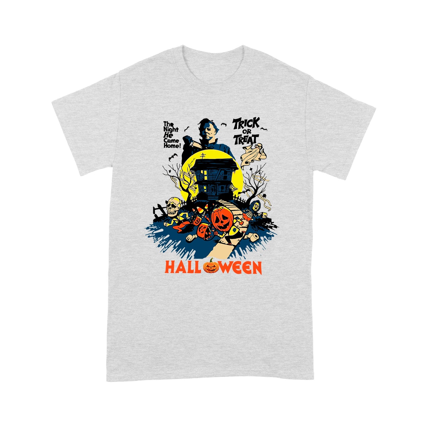 Spooky Night Trick Or Treat Haunted House Halloween T-Shirt