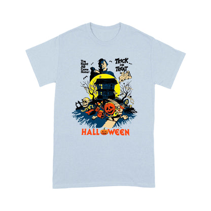 Spooky Night Trick Or Treat Haunted House Halloween T-Shirt
