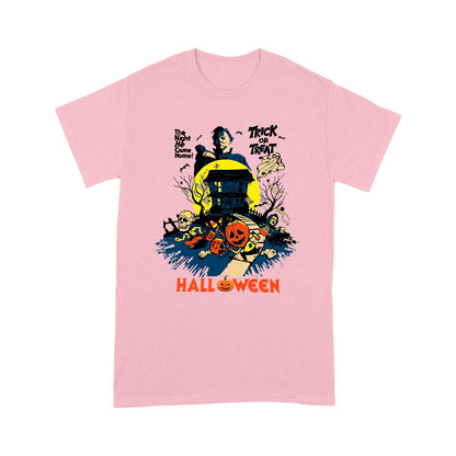 Spooky Night Trick Or Treat Haunted House Halloween T-Shirt
