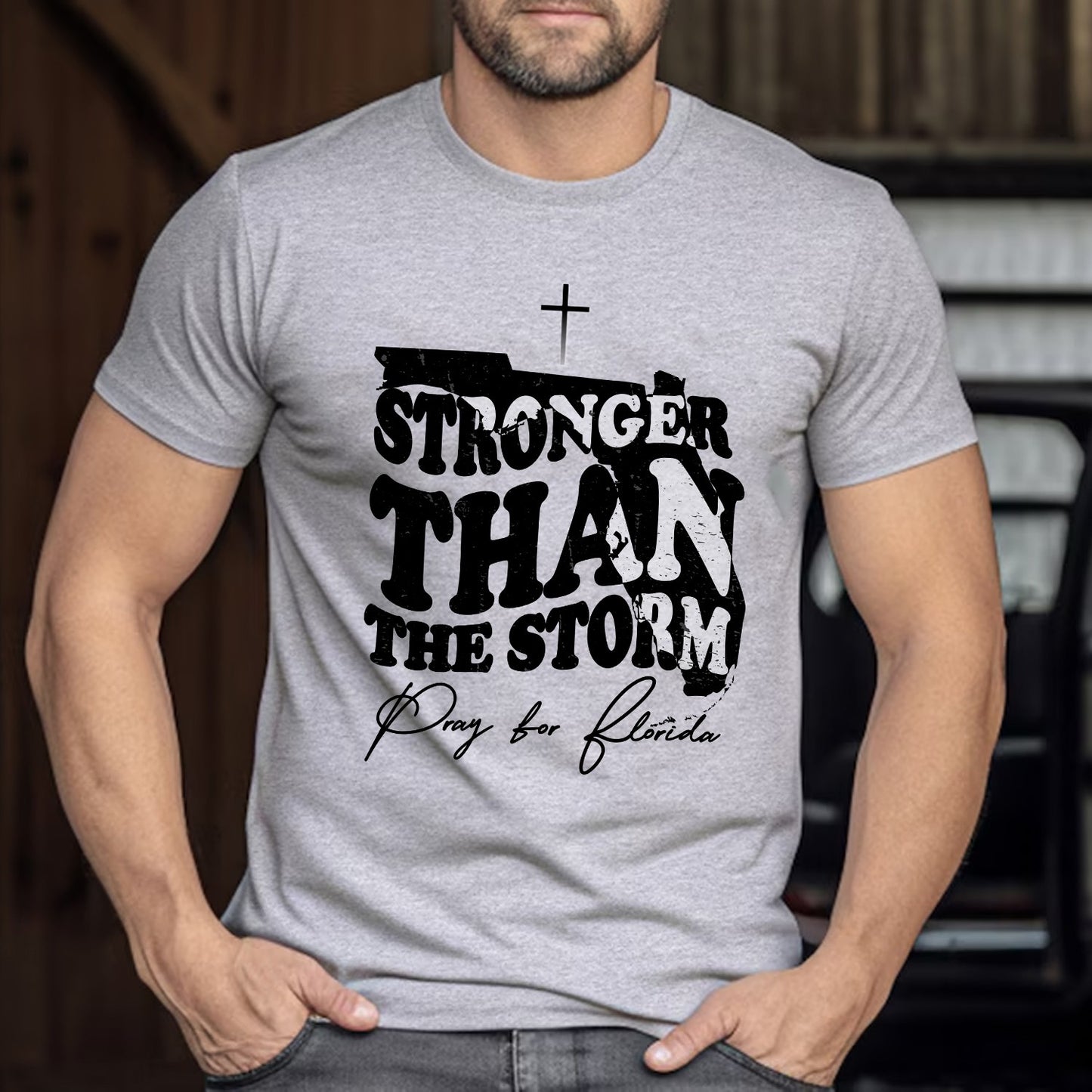 Stronger Than the Storm Pray for Florida T-shirt, Florida Prayer T-Shirt