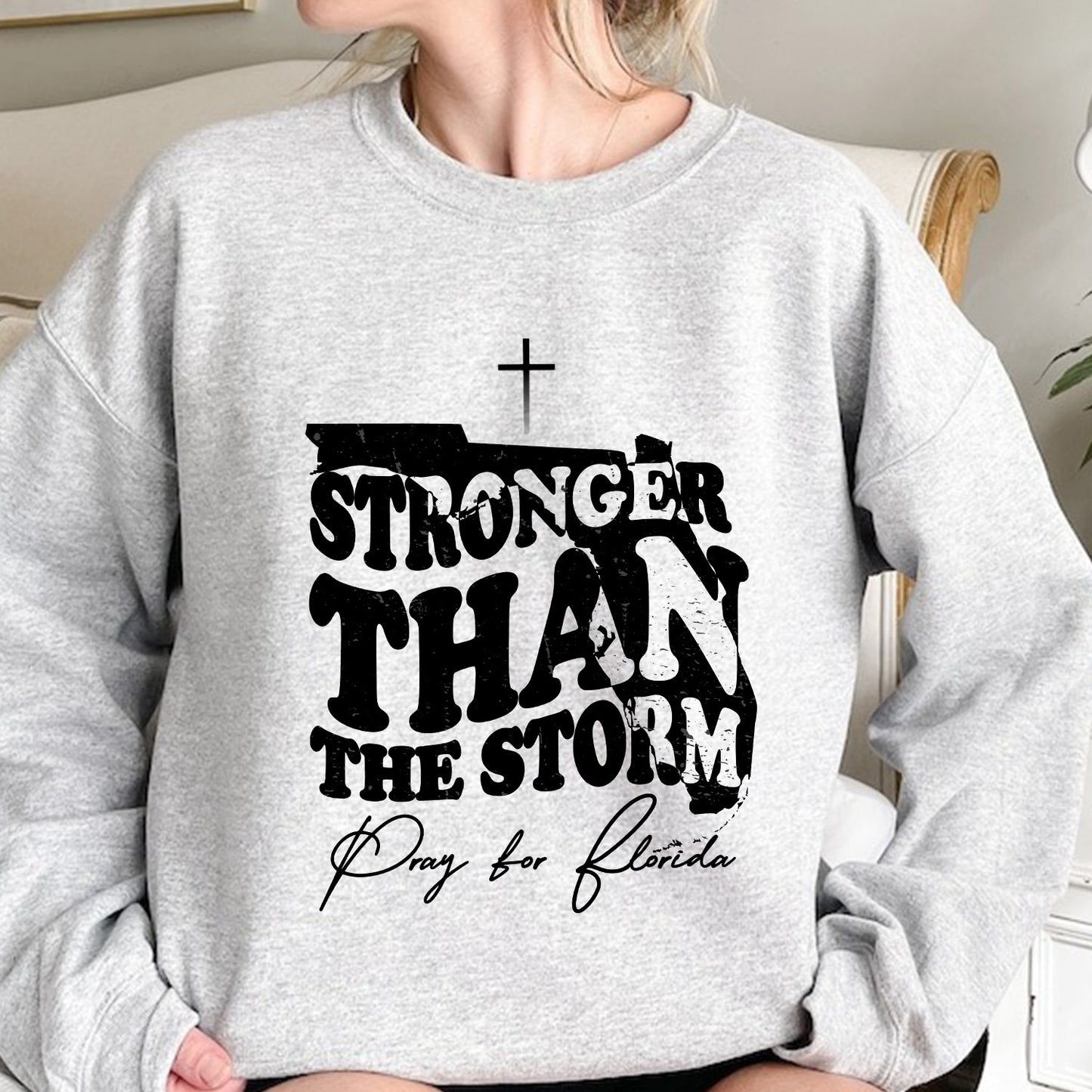 Stronger Than the Storm Pray for Florida T-shirt, Florida Prayer Sweatshirt