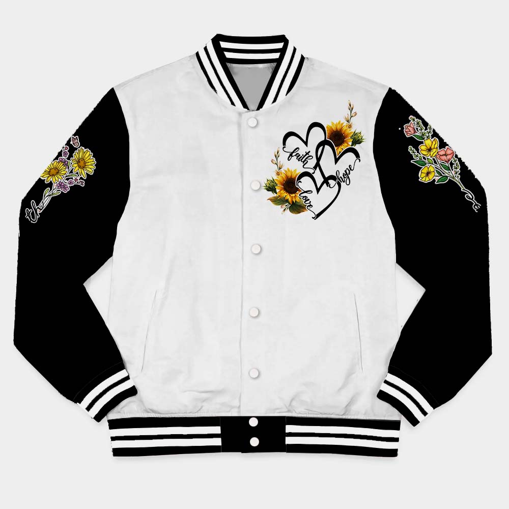 Thank You God For Giving Me The Strength Varsity Jacket – Christian Inspirational Varsity Jacket
