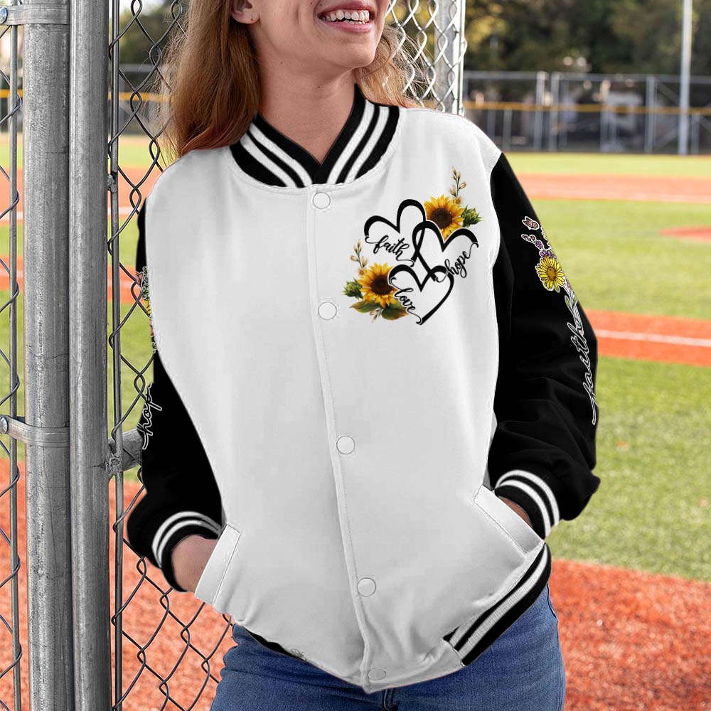 Thank You God For Giving Me The Strength Varsity Jacket – Christian Inspirational Varsity Jacket