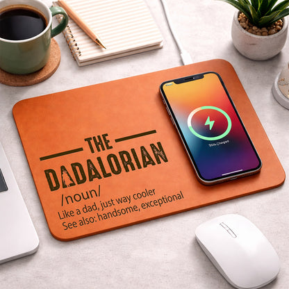 Dad Definition Like A Dad Just Way Cooler Leather Charging Mat