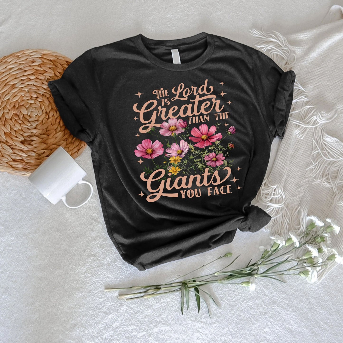 The Lord Is Greater Than The Giants You Face Shirt - Inspirational Christian T-Shirt