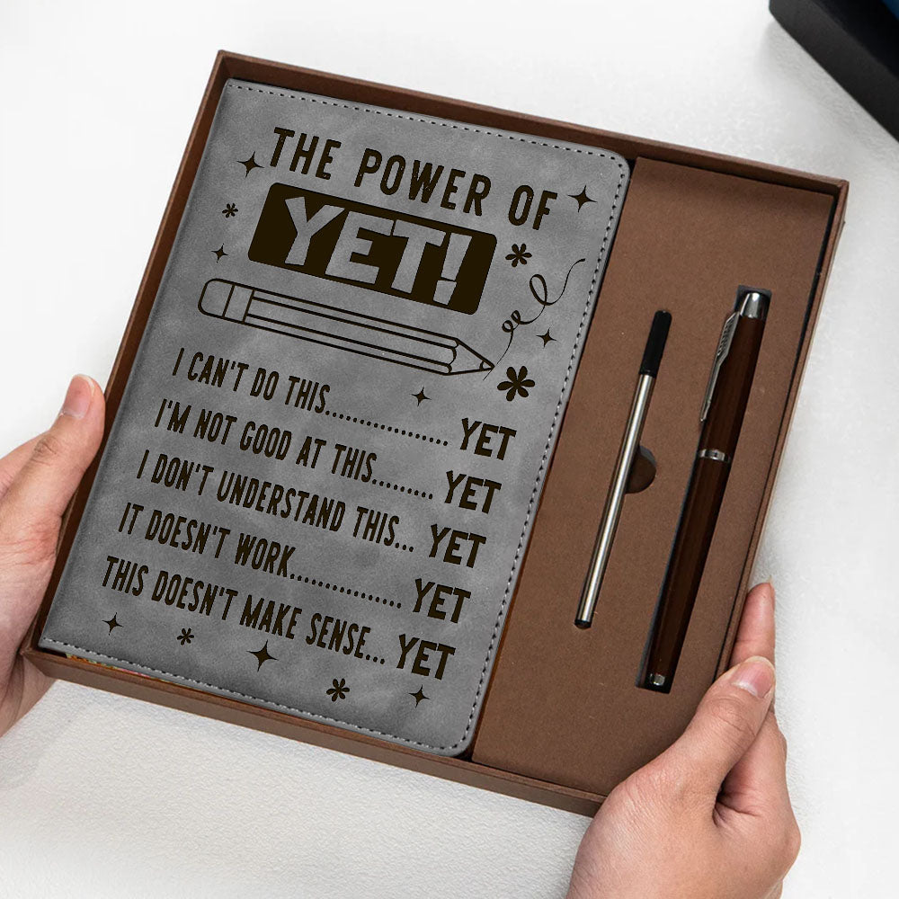 The Power Of Yet I Cant Do This Yet Growth Mindset Inspirational Notebook Set