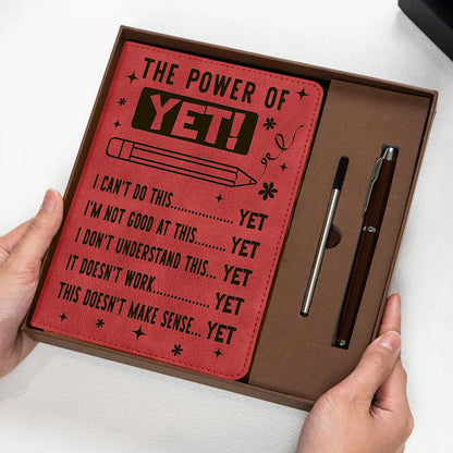 The Power Of Yet I Cant Do This Yet Growth Mindset Inspirational Notebook Set