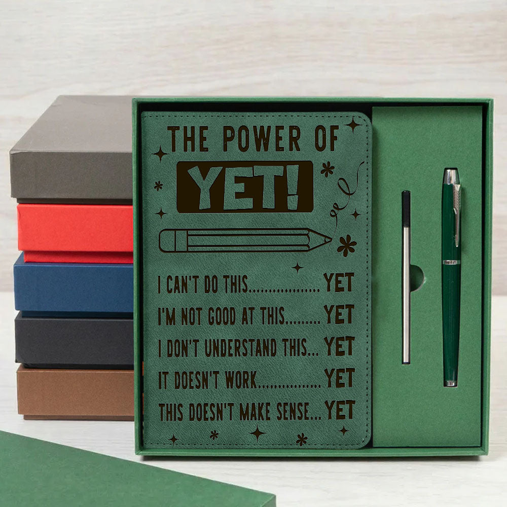 The Power Of Yet I Cant Do This Yet Growth Mindset Inspirational Notebook Set