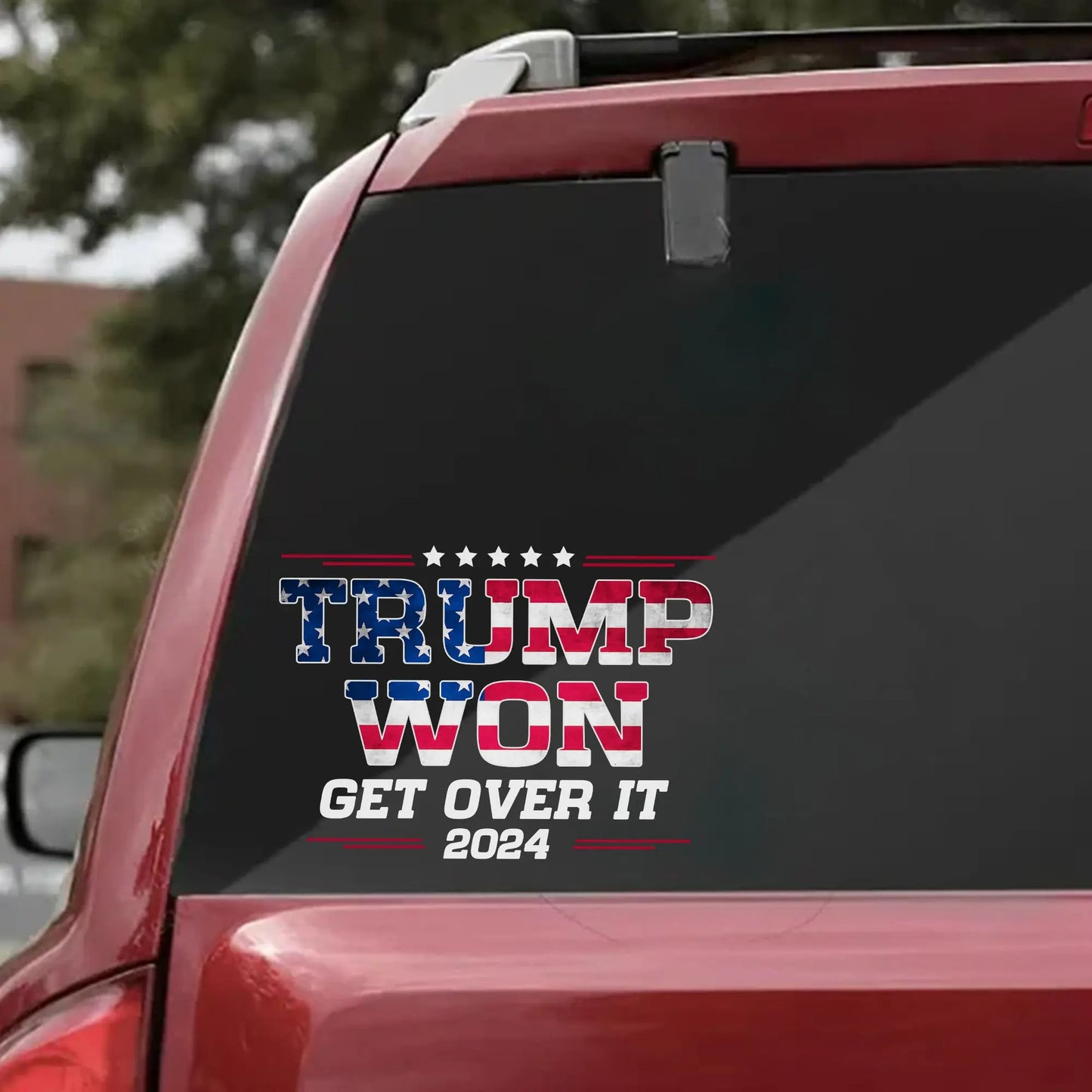 Trump Won Get Over It 2024 Sticker Decal