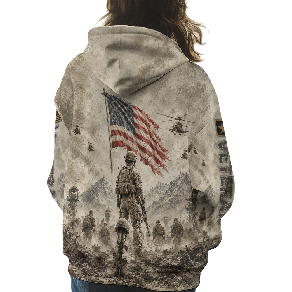 Veteran Remember Everyone Deployed Military Tribute 3D All Over Print T-Shirt And Hoodie