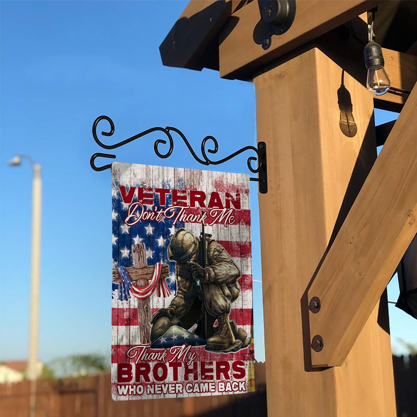 Veteran Do Not Thank Me Thank My Brothers Who Never Came Back Flag