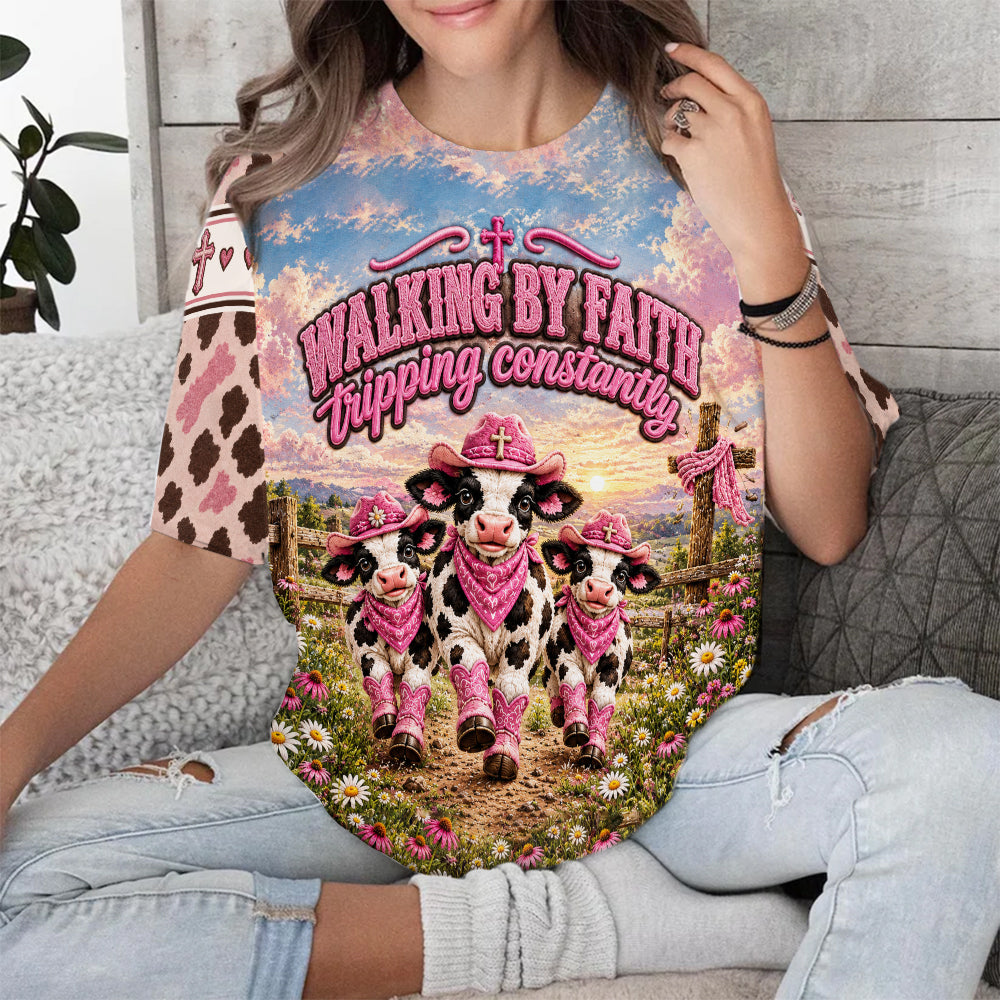Walking Buranth Tripping Constantly Christian Jesus 3D All Over Print T-Shirt And Hoodie