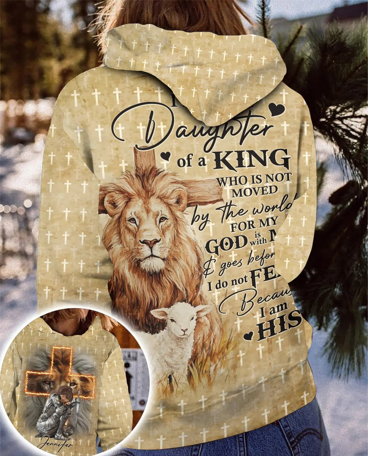 Woman Warrior Of God I Am The Daughter Of A King - Personalized 3D All Over Print T-Shirt And Hoodie