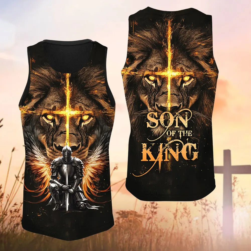 Warrior Of God, Jesus And Lion Son Of The King - Inspirational Christian 3D All Over Print T-Shirt And Hoodie