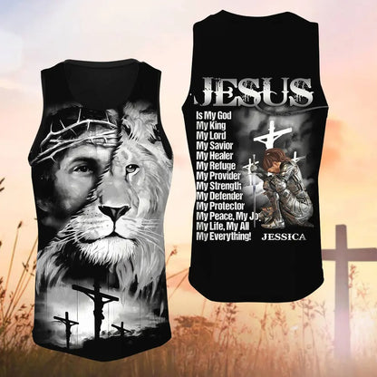 Warrior Of God, Jesus Is My God My King My Lord - Personalized Christian 3D All Over Print T-Shirt And Hoodie