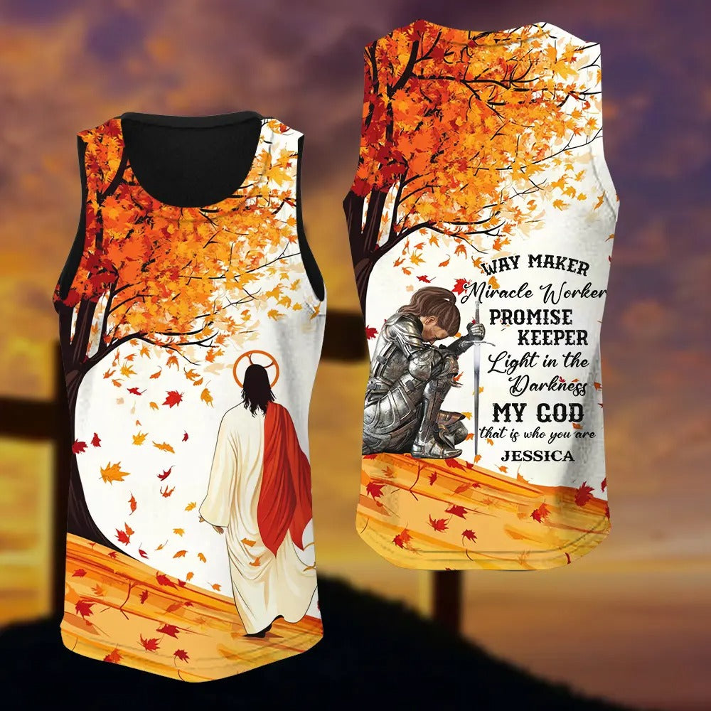 Warrior Of God, Way Maker Miracle Worker - Personalized 3D All Over Print T-Shirt And Hoodie