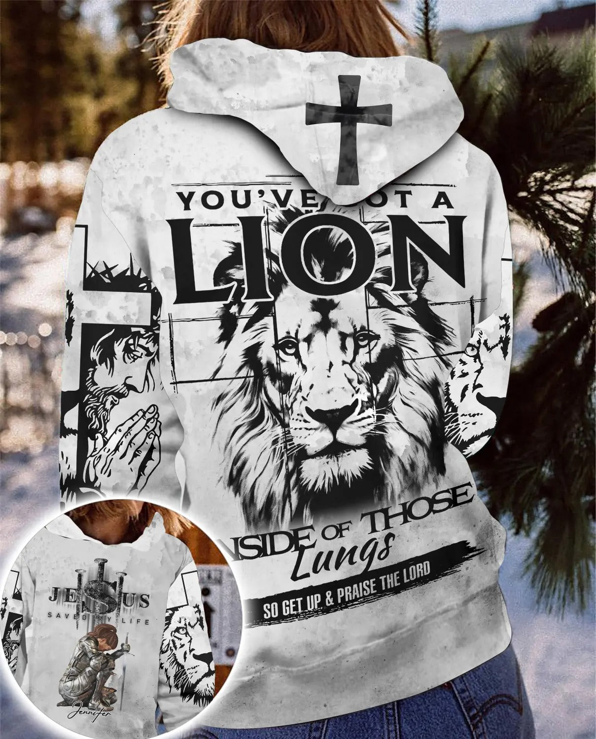 Warrior Of God, You've Got A Lion Inside Of Those Lungs - Personalized 3D All Over Print T-Shirt And Hoodie