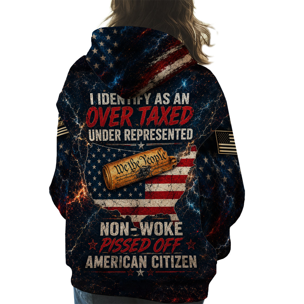 We The People American Citizen Non Woke Patriotic Eagle American Flag 3D All Over Print T-Shirt And Hoodie
