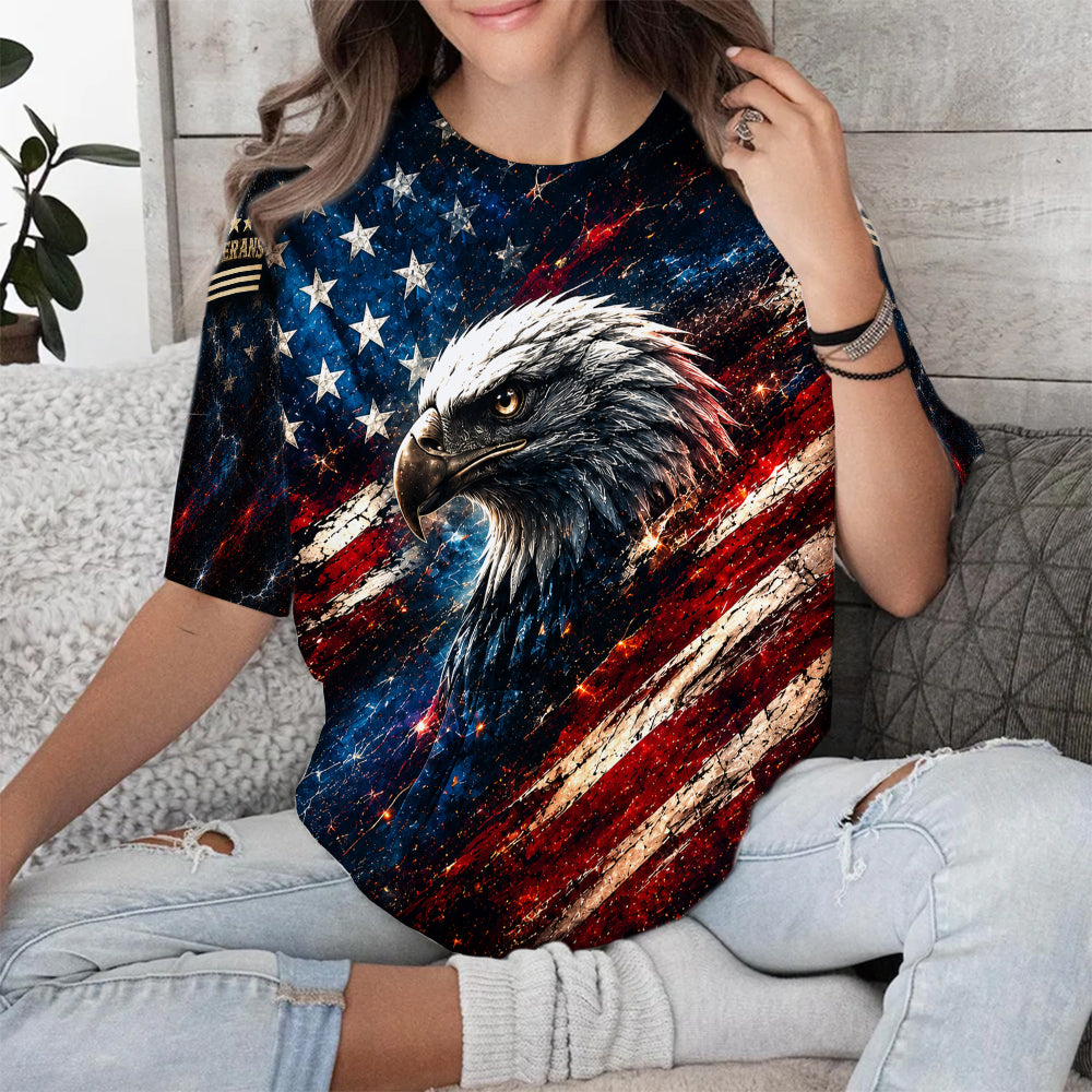We The People American Citizen Non Woke Patriotic Eagle American Flag 3D All Over Print T-Shirt And Hoodie