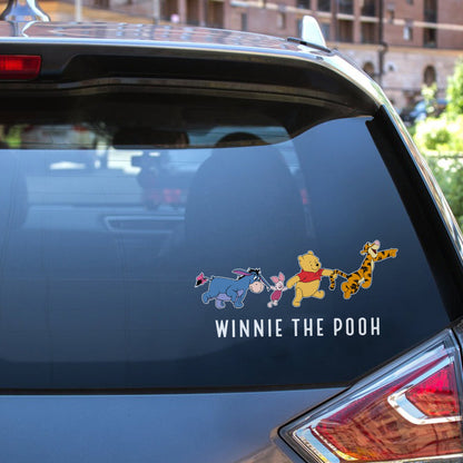 Winnie The Pooh Friend Walking Sticker Decal