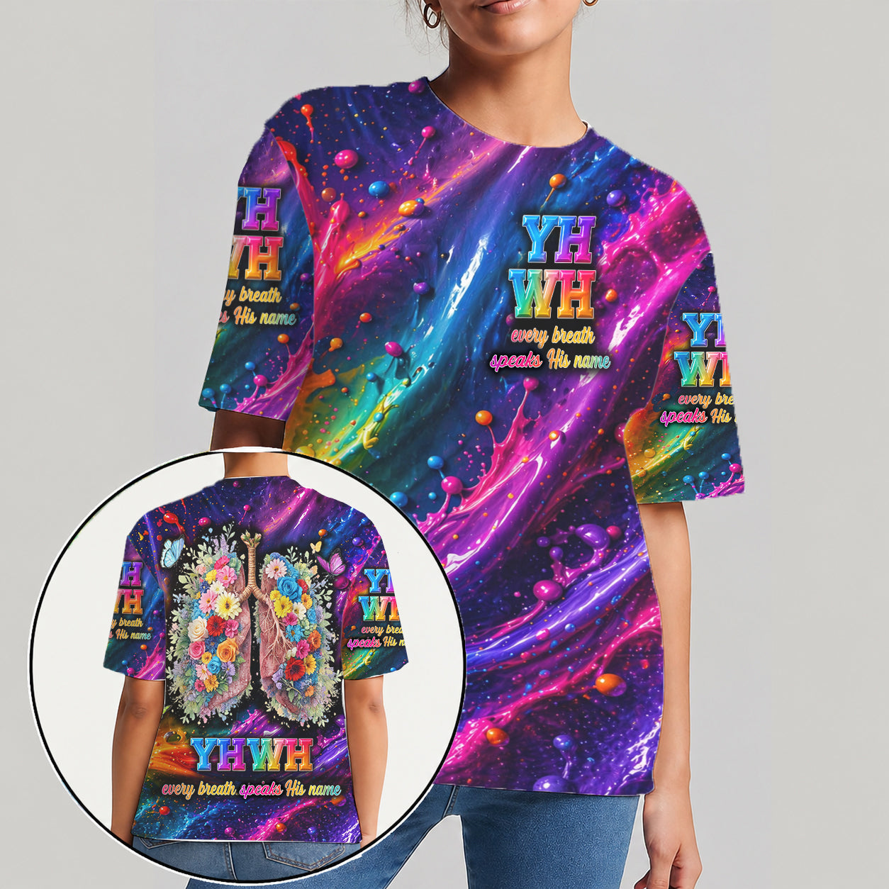 YHWH Every Breath Speaks His Name - Inspirational Christians 3D All Over Print T-Shirt And Hoodie