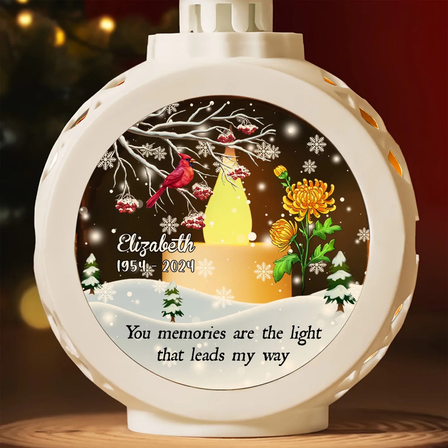 Your Memories Are The Light That Leads My Way - Personalized Memorial Candlelight Lantern Ornament