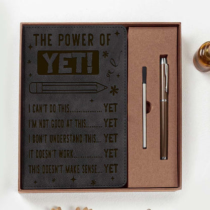The Power Of Yet I Cant Do This Yet Growth Mindset Inspirational Notebook Set