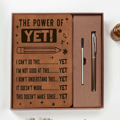 The Power Of Yet I Cant Do This Yet Growth Mindset Inspirational Notebook Set