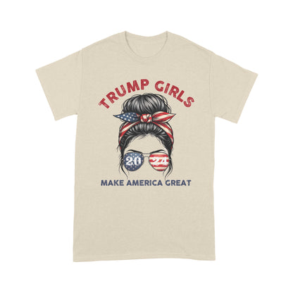 Patriotic Trump 2024 T-Shirt for Women - Trump Girls Make America Great T-Shirt