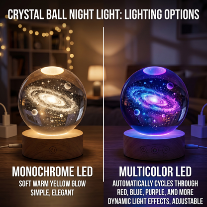 Personalized Photo Memorial In Loving Memory Safe In God's Hand Crystal Ball Night Light