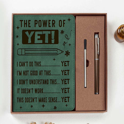 The Power Of Yet I Cant Do This Yet Growth Mindset Inspirational Notebook Set