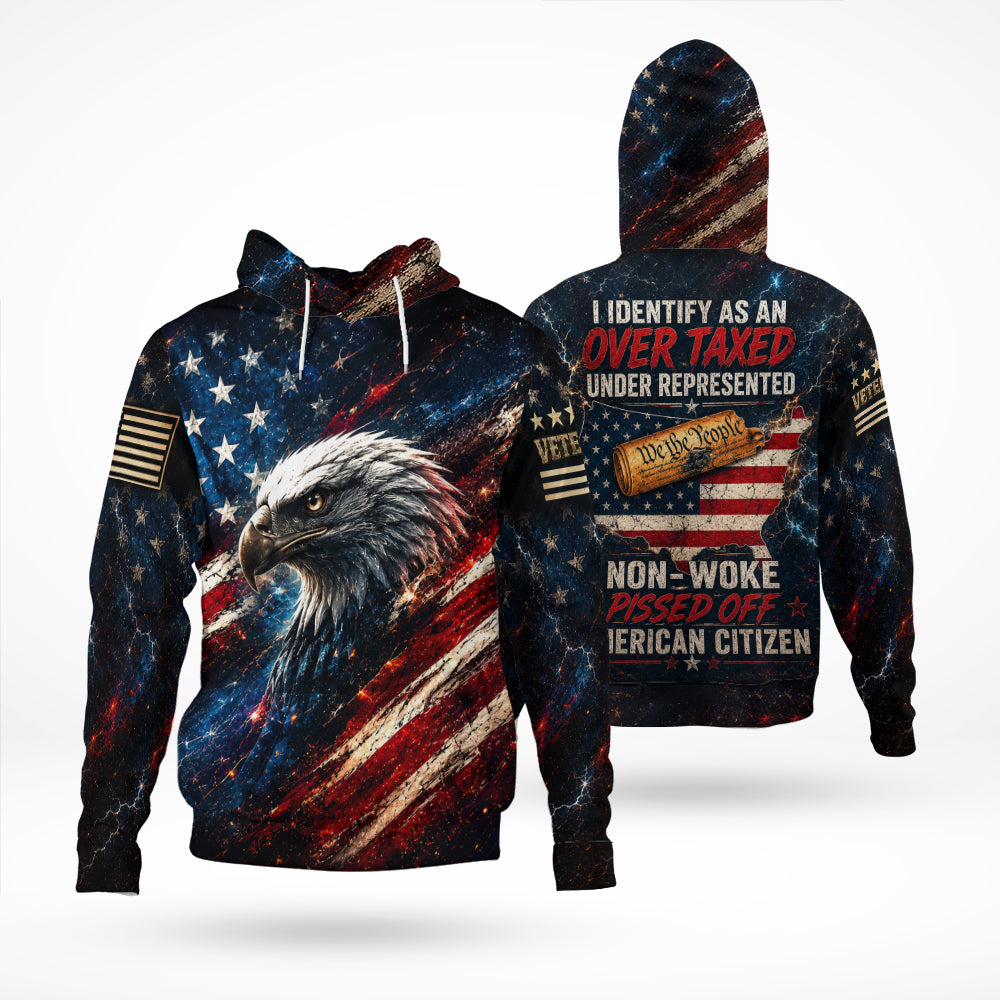 We The People American Citizen Non Woke Patriotic Eagle American Flag 3D All Over Print T-Shirt And Hoodie